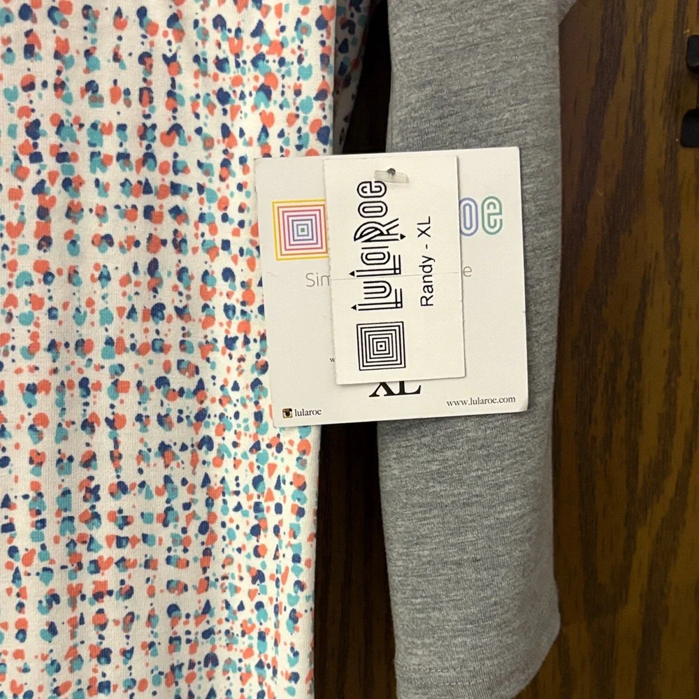 LuLaRoe “Randy” Speckled Baseball Tee - Picture 4 of 9